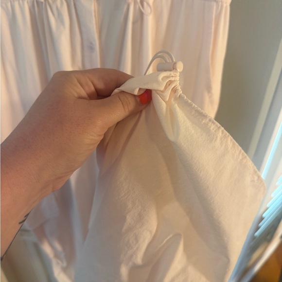 Utility Cargo Jumpsuit by Blue Blush – Soft Pink, Pockets, Button Front Large - Picture 3 of 11